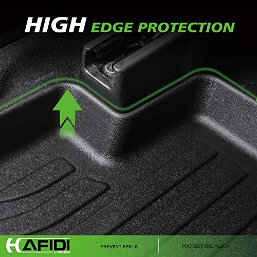 HAFIDI® Floor Mats Fit for 2013-2018 Dodge Ram 1500/2500/3500 Crew Cab & 2019-2024 Dodge Ram 1500 Classic Crew Cab, All Weather Car Floor Liners, Fits 1st & 2nd Row Full Set Custom Accessories, Black - style: 10) For Ram 1500/2500 2013-2018 Floor Mats