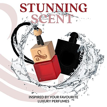 Inspired by YSB Opi.um Car Air Freshener for Women | Long Lasting Luxury Diffuser | Car Scent Perfume | Vent Clip Auto Air Freshener | Odour Eliminator Technology | Diffuser Scents 8ml