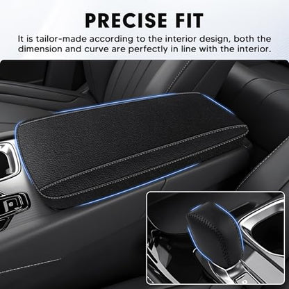 Autorder 2PCS Center Console Cover for 2023 2024 2025 Lexus RX350/RX350h/RX450h+/RX500h Accessories Gear Shift Knob Cover Anti-Scratch Leather Armrest Cover&Shift Knob Cover - size: 2PCS 2023-2025 Lexus RX