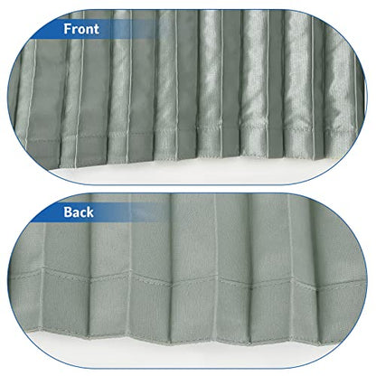 ZATOOTO Car Side Window Sun Shade - 2 Pcs Grey Magnetic Privacy Sunshades - Curtain Keeps Cooler Screen for Baby Sleeping - color: Silver Faux Silk Louvered–Rear 2PCS
