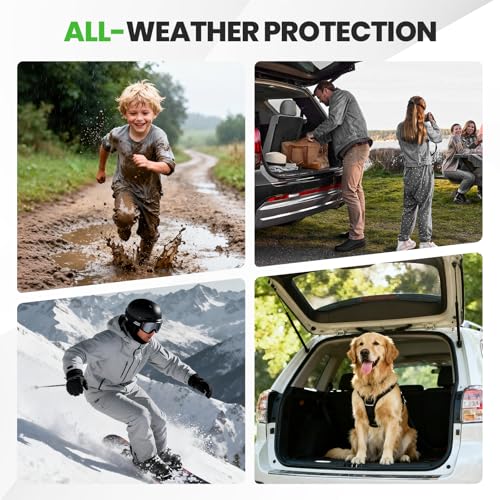 Carnival Cargo Liner - Trunk Mat for Kia Carnival 2022-2025 2026, All Weather Cargo Mat for Carnival Accessories, Heavy Duty Car Mats, Car Accessories - size: 4)Kia Carnival 22-26