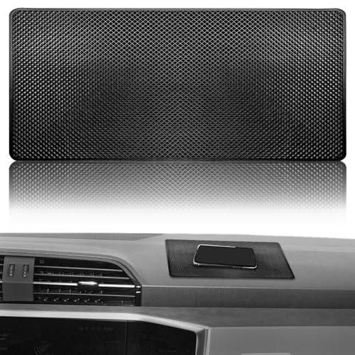 Dashboard mat Rubber Non-Slip mat, 10.6"x5.9" Size car Non-Slip mat, car Dashboard Accessories for car Interior Organizer. - color: 10.6"x5.9" Grid