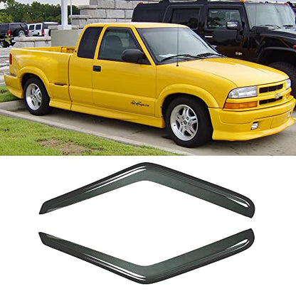 92127 Tape-On Side Window Wind Deflectors, Rain Guards, Custom-Fit Window Visors for 1994-2003 Chevy S10/GMC Sonoma, 1995-2005 S10 Blazer/S15 Jimmy, 1996-2000 Isuzu Hombre - size: S10/Sonoma/Blazer/S15 Jimmy
