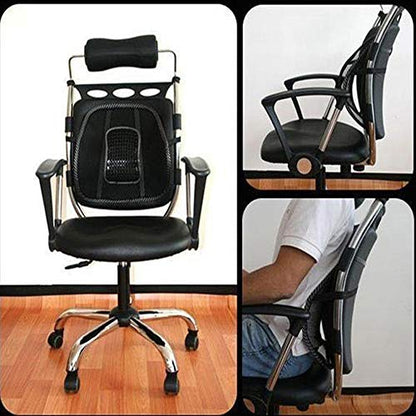 Big Ant Lumbar Support, Car Mesh Back Support with Massage Beads Ergonomic Designed for Comfort and Lower Back Pain Relief - Lumbar Back Support Cushion for Car Seat, Office Chair,Wheelchair