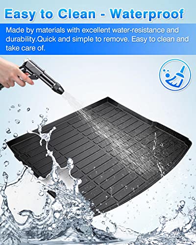 Cartist Cargo Liner Compatible with 2018-2023 2024 2025 Audi Q5 / SQ5 (No Hybrid Models) All Weather Trunk Mat High Side Waterproof Black TPE - size: 1)Audi Q5 / SQ5 (No Hybrid Models)【2018-2025】