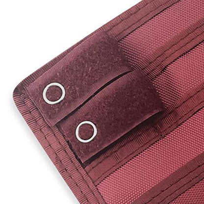 ASA TECHMED Nurse Pocket Organizer, Nylon 5 Pocket Nurse Scrub Organizer, 6 Inch x 5 inch, Red - color: Red
