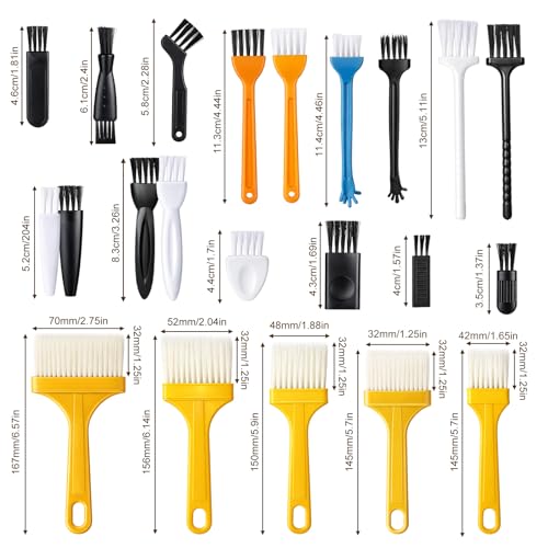 24 Pcs Small Cleaning Brush Mini Anti Static Brush Keyboard Brushes Electronic Cleaning Brushes for Computer Keyboard Laptop Motherboard Camera Car Vents Small Space