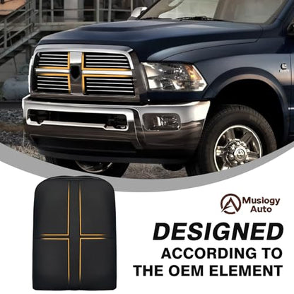 Muslogy Center Console Armrest Cover Fit for Dodge Ram1500/2500/3500 2002-2012 Accessories, Comfort Armrest Pad Console Lid Cushion Vegan Leather 1-Inch Extra Thick(Jump Seat ONLY) - size: 3) 02-12 |Ram1500/2500/3500| Jump Seat, +Thick
