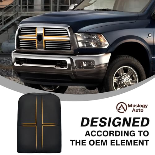 Muslogy Center Console Armrest Cover Fit for Dodge Ram1500/2500/3500 2002-2012 Accessories, Comfort Armrest Pad Console Lid Cushion Vegan Leather 1-Inch Extra Thick(Jump Seat ONLY) - size: 3) 02-12 |Ram1500/2500/3500| Jump Seat, +Thick