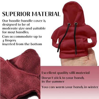 vvag Gear Shift Hoodie, Hoodie Car Gear Shift Cover, Car Shift Knob Hoodie, Automotive Interior Accessories, Universal Fit Knob Cover Gift (Red) - color: Red