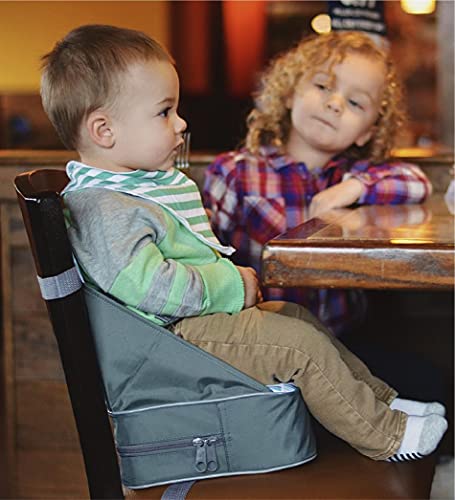 Nuby Easy Go Booster Seat for Kitchen Chair - Travel Booster Seat for Babies and Toddlers - Holds Up to 35 Pounds - 9+ Months - Blue - color: Blue