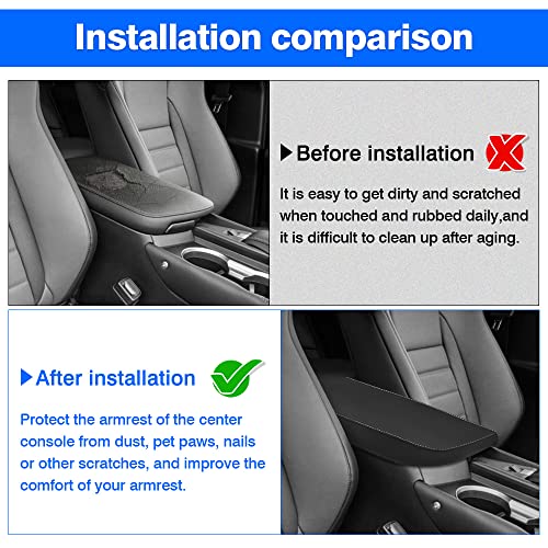 Autorder Center Console Cover for 2015-2020 2021 Lexus NX NX300h/NX300/NX200t Accessories Armrest Cover Anti-Scratch Middle Console Pad Leather Armrest Protector - size: 2015-2021 Lexus NX