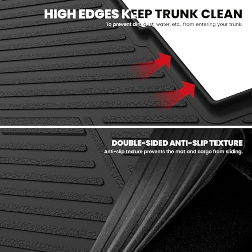 LASFIT Trunk Mat for Chevrolet Chevy Impala 2014-2020 (Not Fit Equipped with The Auto Stop/Start System), All Weather TPE Custom Fit Cargo Mat Trunk Liner for Chevy Impala Accessories, Black - size: Cargo Liner for Chevrolet Impala 2014-2020