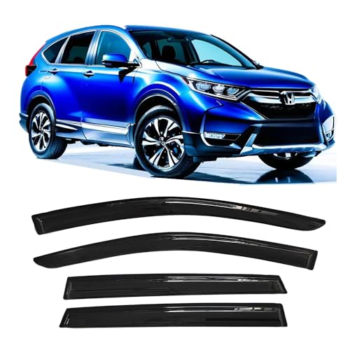 Window Visors Rain Guards for Honda CRV 2017-2022 Side Car Window Deflectors Vent Visor Sun Shade SUV Accessories 4PC Smoke Tinted - size: For Crv 2017-2022