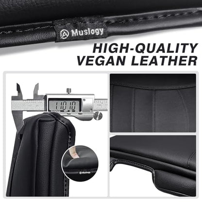 Muslogy Center Console Armrest Cover Fit for Dodge Ram1500 2013-2018 & Ram2500/3500 2013-2026 Accessories, Comfort Armrest Pad Console Lid Cushion Vegan Leather 1-Inch Extra Thick(Jump Seat ONLY) - size: 3) 13-18 |RAM1500| 13-25 RAM2500/3500|Jump,+Thick
