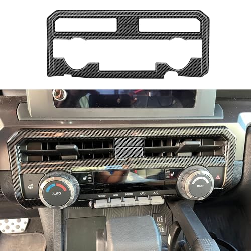 8" Display Model for Toyota Tacoma 2024 2025 2026 and 4Runner 2025 2026 Interior Accessories Center Consoles Dashboard Air Vent Frame Cover Trim (Carbon Fiber Grain) - color: Carbon Fiber Grain