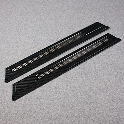 Beautost Fit for Honda CRV CR-V 2023 2024 2025 2026 Outside Door Sill Scuff Plate Guard Cover Trims (Carbon Fiber Black) - color: Carbon Fiber Black