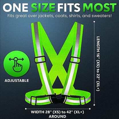 PeerBasics Safety Vests Bulk Pack - Reflective High Visibility, Men Women, Mesh (US, Alpha, One Size, Regular, Regular, Lime) - color: Lime, size: 10