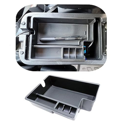 Center Console Armrest Storage Box Compatible with Mitsubishi Outlander Sport 2012 2013 2014 2015 2016 2017 2018 2019 2020 2021 ABS Tray Insert Organizer Glove Pallet - size: 2012-2020 Mitsubishi Outlander Sport