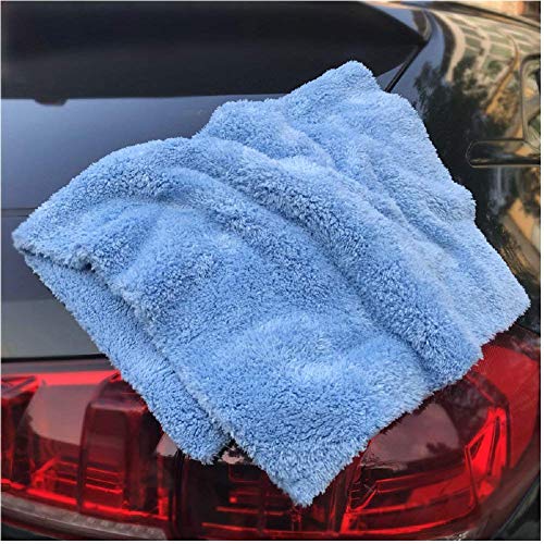 Kingsheep 6Pack Car Microfiber Towel for Auto Thick Buffing Microfiber Cleaning Cloth 16"x16" Plush Polishing Drying Towels 450gsm Detailing Cloths - color: Blue
