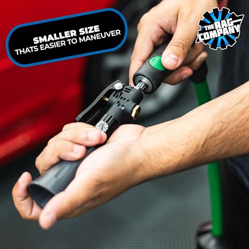 The Rag Company - Ultra Air Blaster Mini - Lift and Blast Dirt and Debris Away for Interior Detailing; Durable and Ergonomic Metal Design; Trigger Operated
