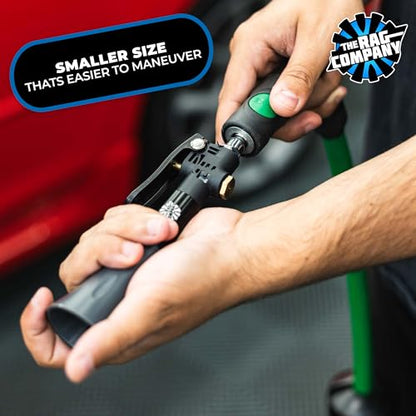 The Rag Company - Ultra Air Blaster Mini - Lift and Blast Dirt and Debris Away for Interior Detailing; Durable and Ergonomic Metal Design; Trigger Operated