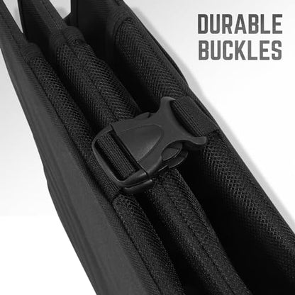 DNA Motoring Trunk Organizer for Car, 60L Large Capacity Foldable Trunk Organizer, Multi Compartment Car Trunk Organizer for Women Men, Black, TOOLS-00419 - style: 4 Compartments 2 mesh Pockets