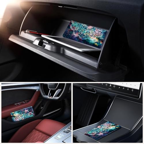 Car Registration and Insurance Holder，Colour Patterns Men Women Car License Document Registration and Insurance Card Holder - color: Mandara