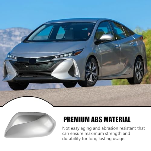 Right Passenger Side Car Mirror Cap Cover Compatible with Toyota Prius 2016 2017 2018 2019 2020 2021, Direct Replacement, 87915-47070, Gray - color: gray, size: Right