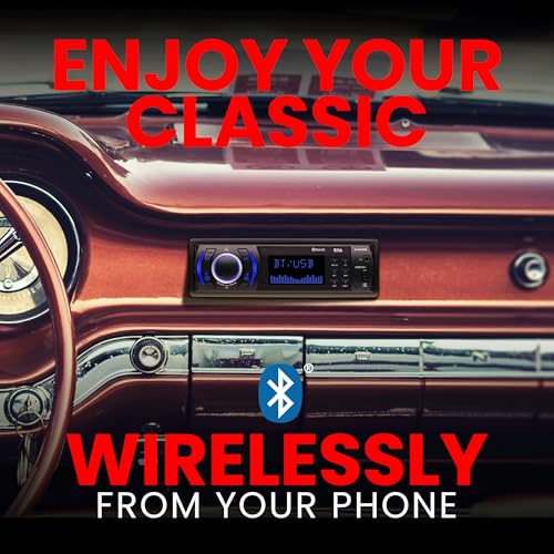 BOSS Audio Systems 616UAB Car Stereo With Bluetooth - Single DIN, MP3, USB, Aux-in, AM/FM, No CD DVD Player - style: 616UAB