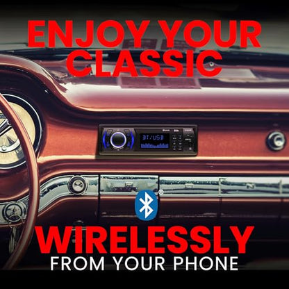 BOSS Audio Systems 616UAB Car Stereo With Bluetooth - Single DIN, MP3, USB, Aux-in, AM/FM, No CD DVD Player - style: 616UAB