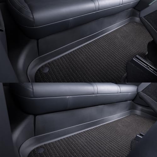 for 2025+ Tesla Model Y Juniper 7PCS TPE Door Threshold Strip & Center Console Saddle Side Protectors & 2nd Row Seat Lower Protector Anti-dust Pads 2025 2026 Model Y Juniper Accessories