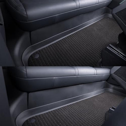 for 2025+ Tesla Model Y Juniper 7PCS TPE Door Threshold Strip & Center Console Saddle Side Protectors & 2nd Row Seat Lower Protector Anti-dust Pads 2025 2026 Model Y Juniper Accessories