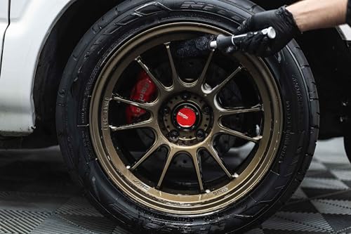 Detail Factory - Wheel Brush Kit with Interchangeable Microfiber Covers - Ultra-Soft Cleaning, Washing and Detailing Wheels, Tires, and Rims - Black Ice - color: Black Ice