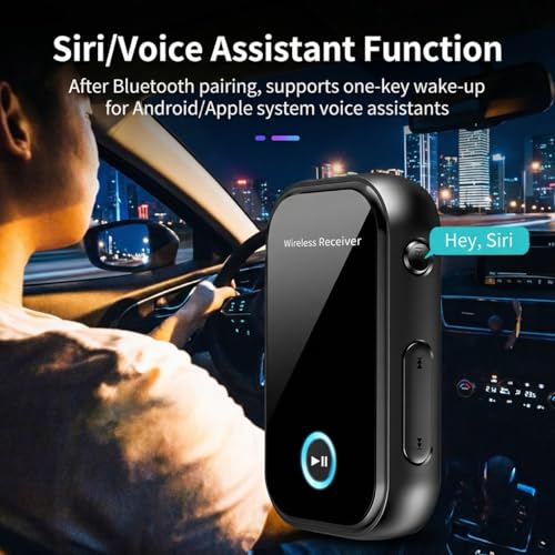 Bluetooth AUX Adapter for Car,3.5mm Wireless Receiver,AUX Bluetooth Car Adapter,Hands-Free Call for Cars, Speakers, Stereo Systems and Headphones
