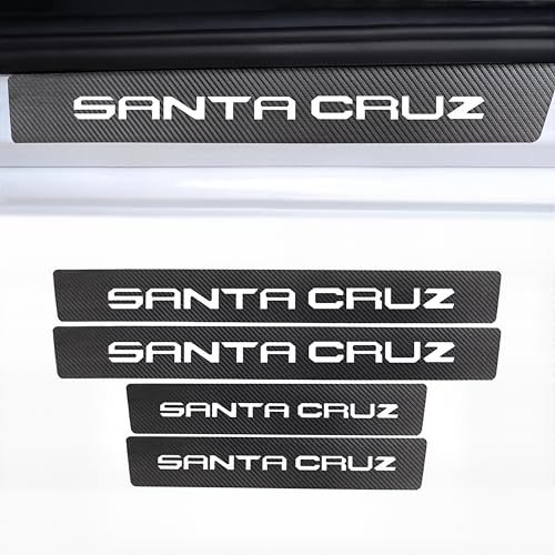 for Santa Cruz Door Sill Protector Accessories, Car Door Sill Guard Decoration(White) - color: White