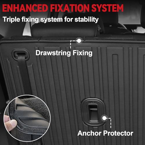 GALVAGNIATE Floor Mats for Hyundai Palisade 2020-2025, All Weather Floor Mats Trunk Cargo Liner with Backrest Protectors Accessories, Full Coverage Set (Fit 7/8 Sests) - size: For Hyundai Palisade | 2020-2025