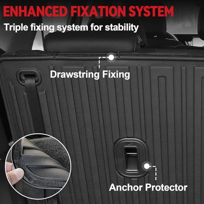 GALVAGNIATE Floor Mats for Hyundai Palisade 2020-2025, All Weather Floor Mats Trunk Cargo Liner with Backrest Protectors Accessories, Full Coverage Set (Fit 7/8 Sests) - size: For Hyundai Palisade | 2020-2025