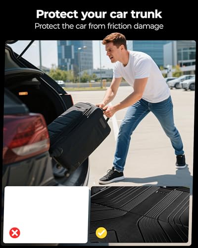 3W Backrest Liner & Cargo Liner for Nissan Pathfinder 2022-2026 (7&8 Seats), Cargo Liner Trunk Mat TPE All Weather Back Seat Cover Protector Pathfinder Accessories - size: 5.Pathfinder|22-25|Cargo Liner & Seat Back