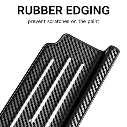 Upgraded Door Sill Guards Compatible with Jeep Wrangler JL JLU 2018-2025 2026 & Gladiator JT 2020-2025 2026 Accessories Stainless Steel Front and Rear Door Entry Guard (4PCS Carbon Fiber) - size: 4-Door Carbon Fiber