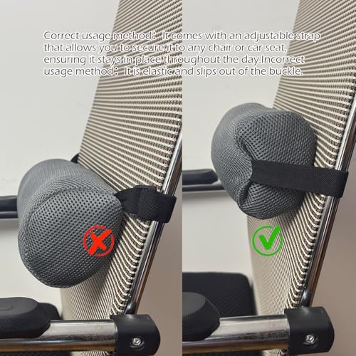 1Pcs Lumbar Roll Support Pillow Cover– Low Back Lumbar Support for Office Chair & Car Seat Back Support Cushion, Relieving Back Pain & Improving Posture,(Pillow Case Only)