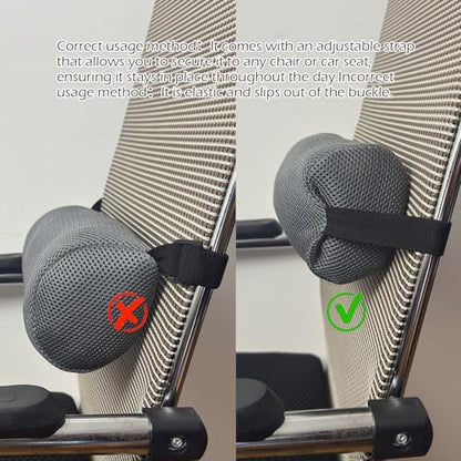 1Pcs Lumbar Roll Support Pillow Cover– Low Back Lumbar Support for Office Chair & Car Seat Back Support Cushion, Relieving Back Pain & Improving Posture,(Pillow Case Only)