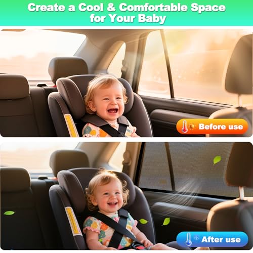 Car Window Shades for 2011-2023 4Runner - Rear Side Window Sun Shade for Baby, Breathable Mesh Car Privacy Window Covers, UV Protection & Heat Insulation for Road Trips Napping Camping (2 PCS) - size: 4Runner(2011-2023)R-2PCS
