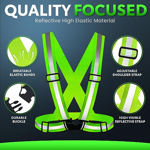 PeerBasics Safety Vests Bulk Pack - Reflective High Visibility, Men Women, Mesh (US, Alpha, One Size, Regular, Regular, Lime) - color: Lime, size: 10