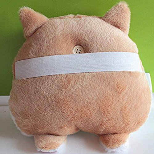 2PCS Super Cute Corgi Butt Car Seat Headrest Neck Pillow