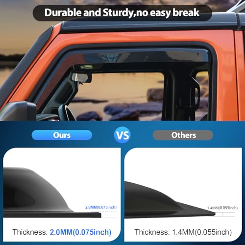 Nilight in-Channel Window Visors for 1996–2026 Chevy Express Van 1500/GMC Savana 1500, Vent Window Deflectors Rain Guards, Fresh Air in Rainy Weather, Highway Wind Noise Reduction-2PCS - color: 1996-2014 Chevy Express Van 1500