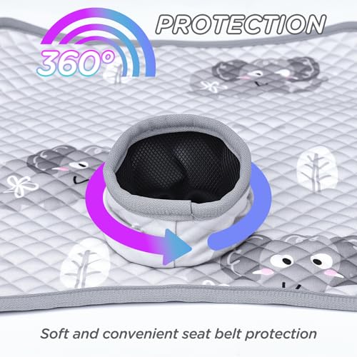 Potty Training Car Seat Protector, Waterproof Car Seat Cover for Toddlers, Piddle Pads for Baby Carseat, Stroller, Non-Slip & Machine Washable (Gray, 2PC) - color: Gray