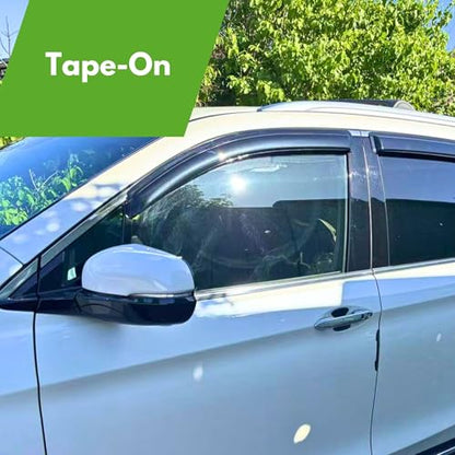 IG Window Visors Fit for 2007-2014 Ford Edge, Out-Channel Rain Guards Vent Wind Deflectors 4PC, Car Accessories for 2007-2015 Lincoln MKX - size: 2007-2014 Edge & 2007-2015 MKX
