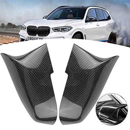 sportuli Carbon Fiber Rearview Mirror Cover Cap Compatible with BMW 228i 435i 116i 118i 120i 125i 130i 218i 220i 320i 328i 330i 335i 420i 428i 435i F21 F30 F31 F32 F33 F36 - color: Carbon Fiber