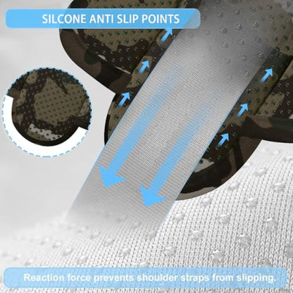 ZINZ 2-Pack Universal Shoulder Pad with Ultra Thick Cushion for Bag Luggage Bag Crossbody, Plus Long & Anti-Slip & Breathable,Camouflage Green - color: Camouflage Green